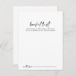 Calligrafie Moderne Wedding Bucket List-kaarten Briefkaart<br><div class="desc">Deze moderne kalligrafie-emmer lijstkaarten zijn de perfecte activiteit voor een rustige trouwreceptie of vrijgezellenfeest. Het eenvoudige en elegante ontwerp kenmerkt klassieke en fancy manuscripttypografie in zwart-wit. Verander de formulering om het even welke levensgebeurtenis aan te passen. Het teken van de Bucket lijst wordt afzonderlijk verkocht.</div>