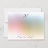 Calligrafie Monogram Colorful Sjabloon Elegant (Voorkant)