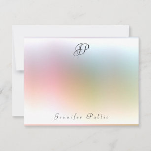 Calligrafie Monogram Colorful Sjabloon Elegant