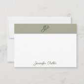 Calligrafie Monogram Naam Elegant Colors Sjabloon (Voorkant)