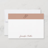 Calligrafie Monogram Naam Elegant Colors Sjabloon (Achterkant)