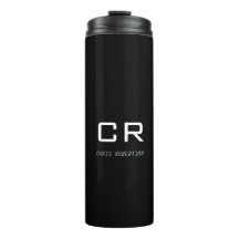 Calligrafie Monogram Naam Zwart Wit Aangepaste Gif