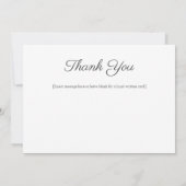 Calligrafie Mr & Mrs Wedding Bedankt Fotokaart (Achterkant)