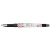 Calligrafie Naam Roze Floral Feminine Pen (Voorkant)