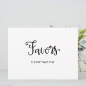 Calligrafie | "Neem alstublieft een"-teken Kaart (Staand voorkant)