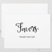 Calligrafie | "Neem alstublieft een"-teken Kaart (Voorkant / Achterkant)