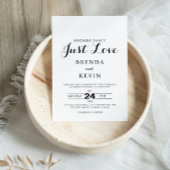 Calligrafie Niets Fancy Liefde Weddenschap Kaart