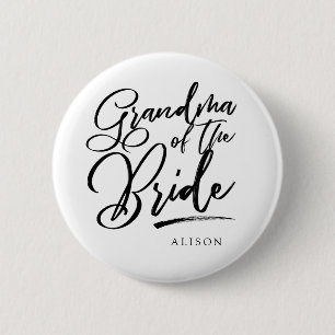 Calligrafie oma van de bruidselegant ronde button 5,7 cm