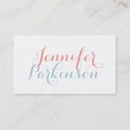 Calligrafie-oproepkaart Contactkaartje