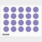 Calligrafie Periwinkle Wedding Envelope zegels (Vel)