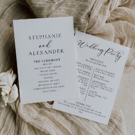 Calligrafie-programma Black and White Wedding