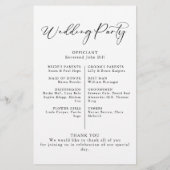 Calligrafie-programma Black and White Wedding (Achterkant)