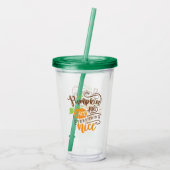 Calligrafie Pumpkin Spice en alles Nice Acryl Drinkbeker (Achterkant)