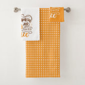 Calligrafie Pumpkin Spice en alles Nice Bad Handdoek (Insitu)