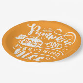 Calligrafie Pumpkin Spice en Alles-Nice hout Papieren Bordje (Gekanteld)