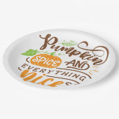 Calligrafie Pumpkin Spice en Alles-Nice hout Papieren Bordje (Gekanteld)