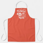 Calligrafie Pumpkin Spice en alles Nice Schort (Voorkant)