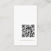 Calligrafie QR Code Champagne Gold Wedding RSVP Informatiekaartje (Achterkant)