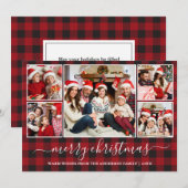Calligrafie Red Buffalo Pset 5 Feestdagenkaart (Voorkant / Achterkant)