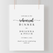 Calligrafie repetitie binnenwelkomstteken poster