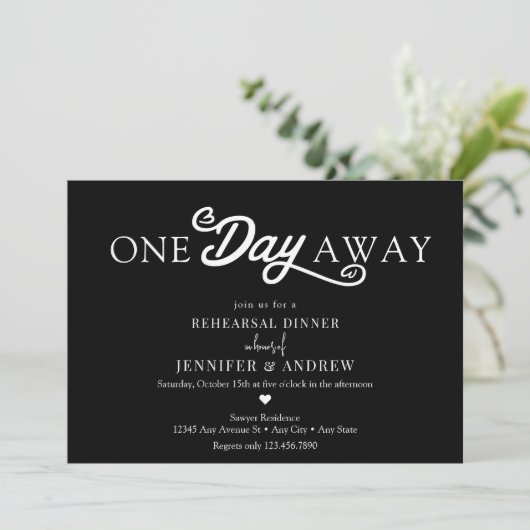 Calligrafie repetitief diner kaart (Staand voorkant)