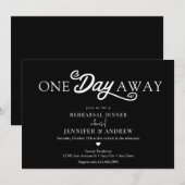 Calligrafie repetitief diner kaart (Voorkant / Achterkant)