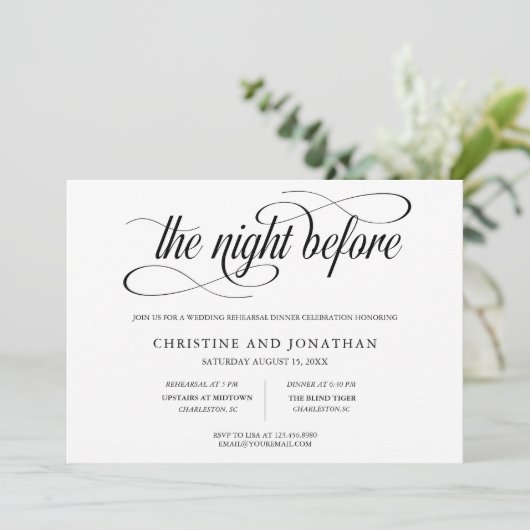 Calligrafie repetitief diner kaart (Staand voorkant)