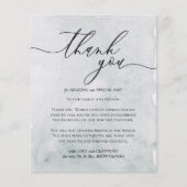 Calligrafie Retro Papier budget Bedankt Flyer (Voorkant)