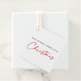Calligrafie Rood Ink Pen Minimale Kerstmis Bedankjes Labels