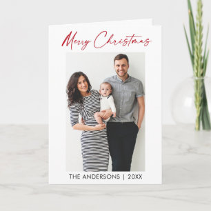 Calligrafie Rood inkt Manuscript met kerstmis Feestdagen Kaart