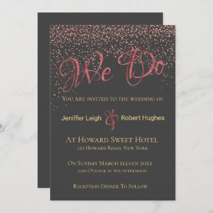 Calligrafie Roos Gold Foil Weddenschap Kaart