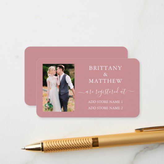 Calligrafie Roos voor het weddenschap met foto's Informatiekaartje (Voorkant / Achterkant in situ)