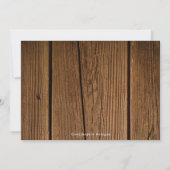 Calligrafie Rustic Wood, ben mijn Ring Bearer Card Notitiekaartje (Achterkant)