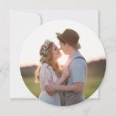 Calligrafie Rustisch hout van de Foto sparen de da Kaart (Achterkant)