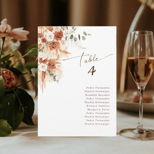 calligrafie schrift Boho bruiloft tafelnummer