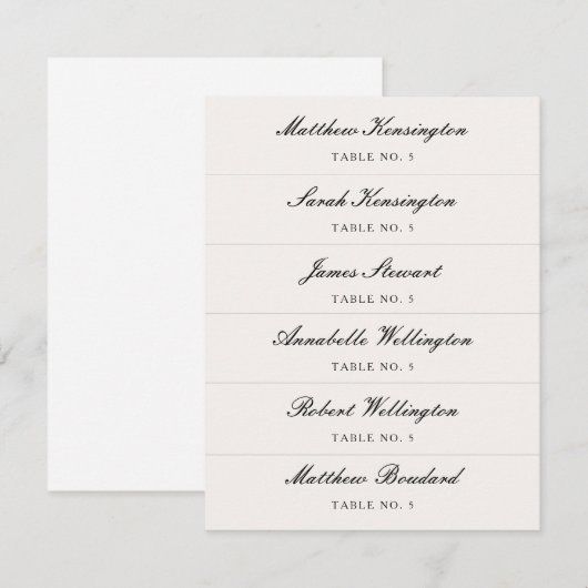 Calligrafie Script Aangepaste naam Trouwplaats Kaa (Voorkant / Achterkant)