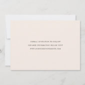 Calligrafie-script | Blush | Foto Save The Date (Achterkant)