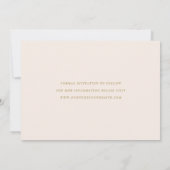 Calligrafie-script | Blush Gold | Foto Save The Date (Achterkant)