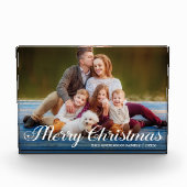 Calligrafie-script Foto Merry Kerstster (Voorkant)