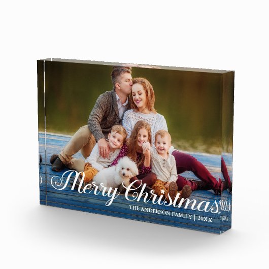 Calligrafie-script Foto Merry Kerstster (Rechts)