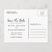 Calligrafie-script | Foto Save the Date Briefkaart (Achterkant)