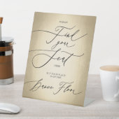 Calligrafie-script Je zetelhuwelijk vinden Reclamebord Met Voetstuk (Insitu)