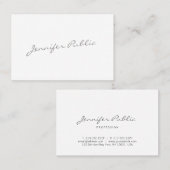 Calligrafie Script Modern Elegant Simple Trendy Visitekaartje (Voorkant / Achterkant)