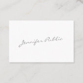Calligrafie Script Modern Elegant Simple Trendy Visitekaartje (Voorkant)