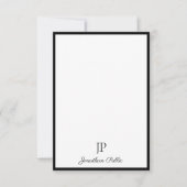Calligrafie Script Monogram Elegante Sjabloon (Voorkant)