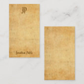 Calligrafie Script Monogram  Nostalgische look Notitiekaartje (Voorkant / Achterkant)