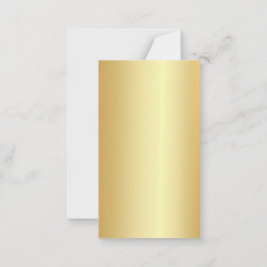 Calligrafie Script Naam Elegant Gold Look Sjabloon (Achterkant)