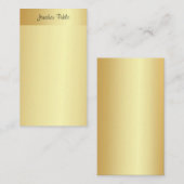 Calligrafie Script Naam Elegant Gold Look Sjabloon (Voorkant / Achterkant)