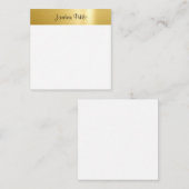 Calligrafie Script Naam Goud Wit Sjabloon (Voorkant / Achterkant)