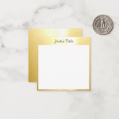 Calligrafie Script Name Gold White Sjabloon (Voorkant / Achterkant in situ)